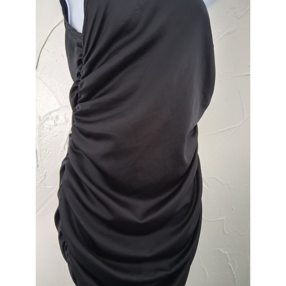 Pretty Little Things One Shoulder Ruched Body Con Dress Size 8 Party Dress - Picture 4 of 6